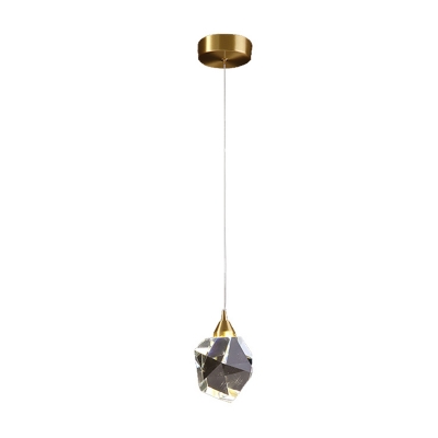 Contemporary Ice Cube Hanging Pendant Lights Crackled Crystal Hanging Pendant Light