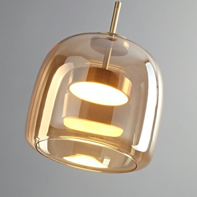 Hanging Light Modern Style Glass Suspension Pendant Light for Living Room