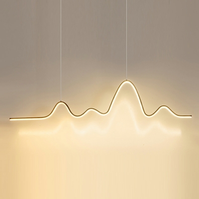 Island Chandelier Lights Modern Style Acrylic Island Lamps for Living Room