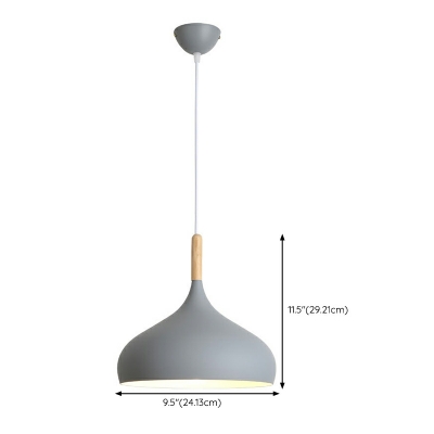 Contemporary Funnel Pendant Lighting Fixtures Metal Suspension Pendant Light