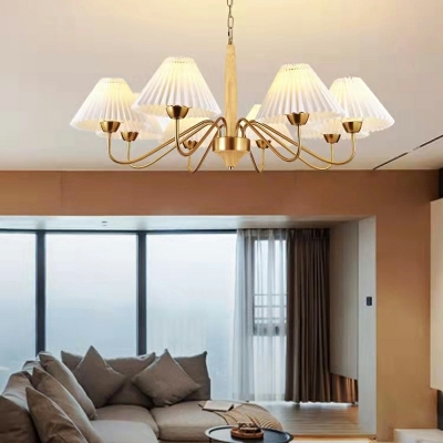 Minimalism Chandelier Pendant Light Modern Fabric Suspension Light for Living Room