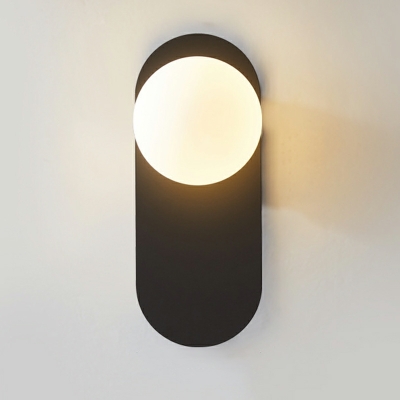 Globe Sconce Lights Modern Style Glass Wall Sconce for Bedroom