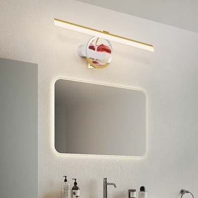 Modern Creative Quicksand Painting Vanity Lights Simple Led Wall Mount Fixture for Bathroom