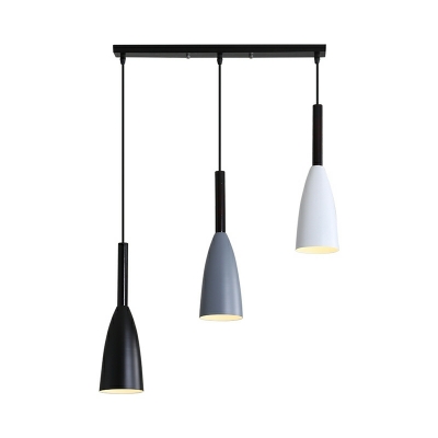Modern Metal Pendant Lighting Fixtures Minimalism Bell Hanging Ceiling Lights for Dinning Room