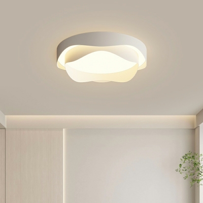 Round Flush Light Fixtures Modern Style Acrylic Flush Light for Living Room