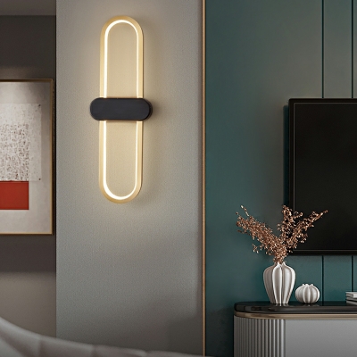 Wall Mount Light Contemporary Style Metal Wall Sconce for Bedroom