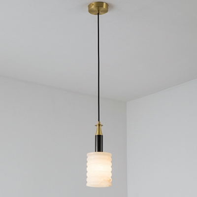 Modern Creative Simple Light Luxury Pendant Bedroom Bedside Bar Marble Single Hanging Lamp