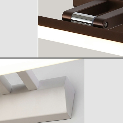 Modern Linear Led Bathroom Lighting with Acrylic Shade Wall Mount Light with Third Gear
