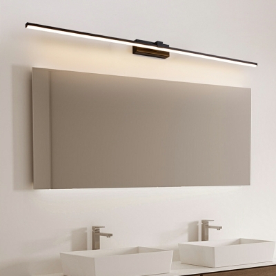 Modern Minimalist Line Wall Mount Fixture LED Vanity Lights for Bathroom Natural Light
