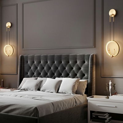 Wall Mount Light Contemporary Style Metal Wall Sconce for Bedroom