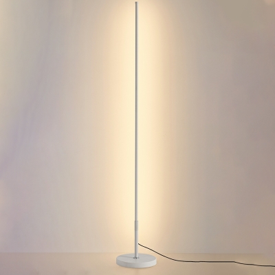 1-Light Floor Lights Contemporary Style Linear Shape Metal Standing Lamps