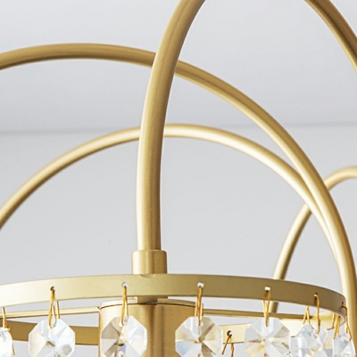 13-Light Chandelier Lights Modernist Style Geometric Shape Metal Hanging Ceiling Light