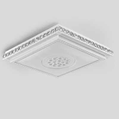 2-Light Flushmount Lighting Contemporary Style Geometric Shape Metal Ceiling Mounted Fixture