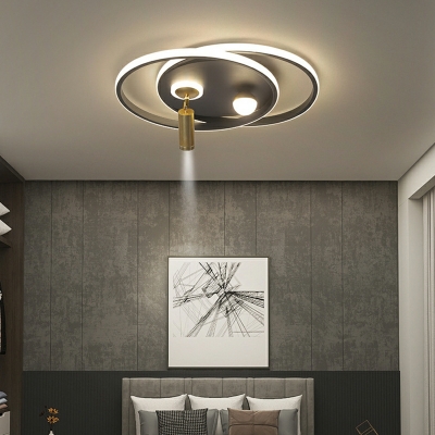 Flush Mount Modern Style Acrylic Flush Mount Lamps for Bedroom