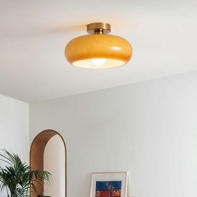 Modern Glass Flush Mount Ceiling Lights Minimalism Semi Flush Mount Lighting for Living Room