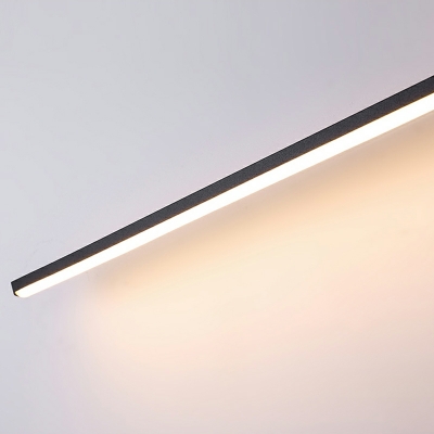 Modern Minimalist Line Wall Mount Fixture LED Vanity Lights for Bathroom Natural Light