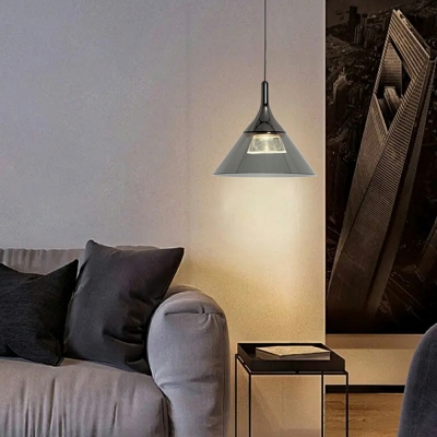 Nordic Minimalist Hanging Lamp Modern Long Line Liftable Single Pendant