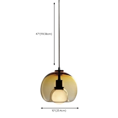 Nordic Modern Simple Creative Pendant Dining Room Light Luxury Glass Mini Hanging Lights