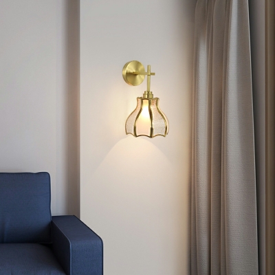 Sconce Lights Industrial Style Glass Wall Sconce for Bedroom