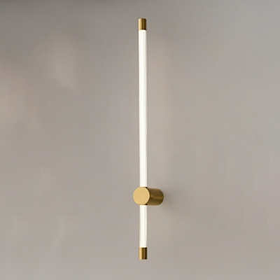 Slim Stick Wall Mount Lighting Minimalist Metallic LED  Wall Sconce