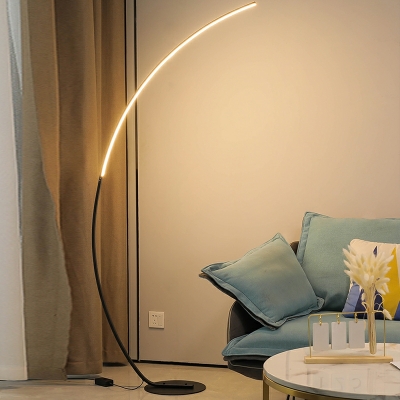 Modern Minimalist Line Floor Lamp LED Iron Floor Lamp for Bedroom