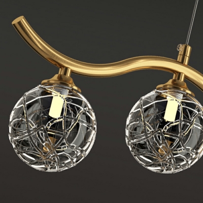 Modern Minimalist Starry Island Lamp Creative Personality Led Glass Chandelier