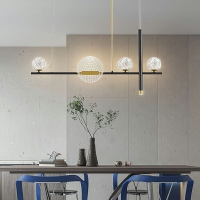 Pendant Light Kit Modern Style Acrylic Suspended Lighting Fixture for Living Room