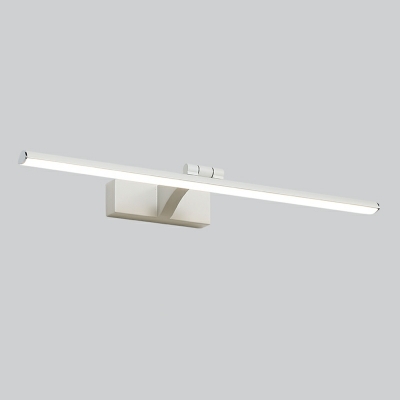 1-Light Sconce Lights Modernist Style Linear Shape Metal Vanity Wall Light