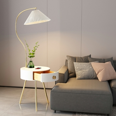 1-Light Standing Lamps Contemporary Style Cone Shape Metal Floor Lights