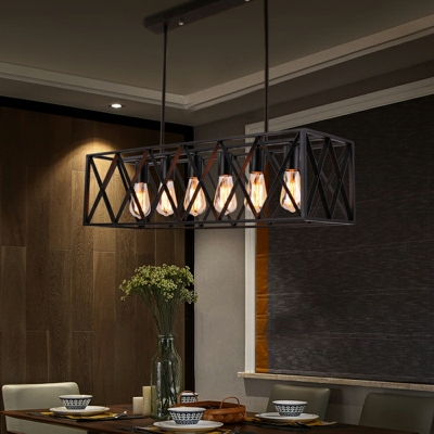 Industrial Loft Retro Style Chandelier Iron Chandelier Lighting Fixture for Restaurant Bar