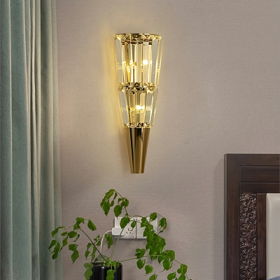Modern Light Luxury Crystal Wall Lamp Nordic Creative Metal Wall Lamp