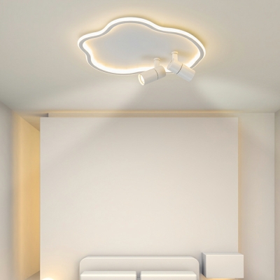 Modern Minimalist LED Ceiling Lamp Creative Cloud Ceiling Light Fixture with Spotlight