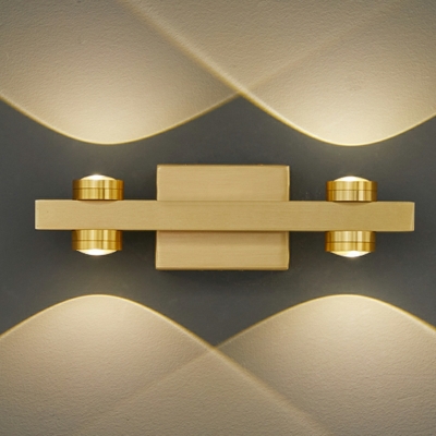 Nordic Light Luxury Copper Bathroom Wall Lamp Simple Creative Mirror Vanity Light