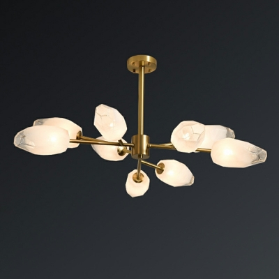 18-Light Chandelier Lights Modernist Style Geometric Shape Metal Hanging Ceiling Light