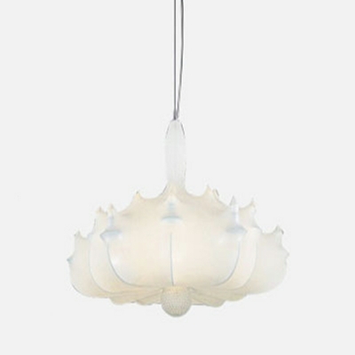 Italian Cloud-shaped Chandelier Modern Minimalist White Silk Chandelier