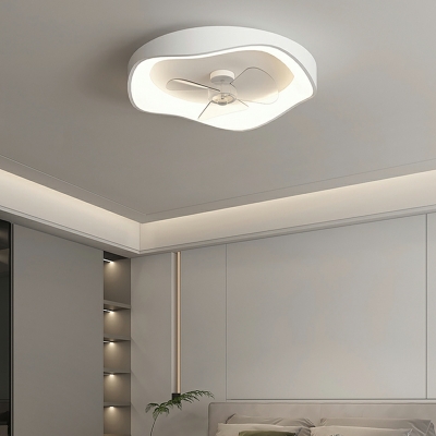 Modern Simple Invisible Ceiling Mounted Fan Light Nordic Creative Ceiling Light