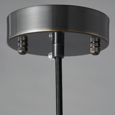 1-Light Ceiling Pendant Light Minimalism Style Cylinder Shape Metal Hanging Lamp Kit