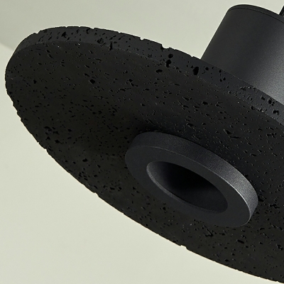 1-Light Mini Hanging Lights Modern Style Magic Hat Shape Black Hole Stone Pendant Light