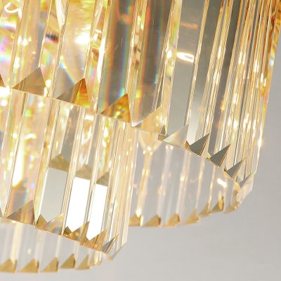 10-Light Flush Light Fixtures Modern Style Geometric Shape Metal Ceiling Mounted Lights