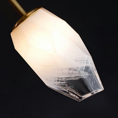 18-Light Chandelier Lights Modernist Style Geometric Shape Metal Hanging Ceiling Lamp