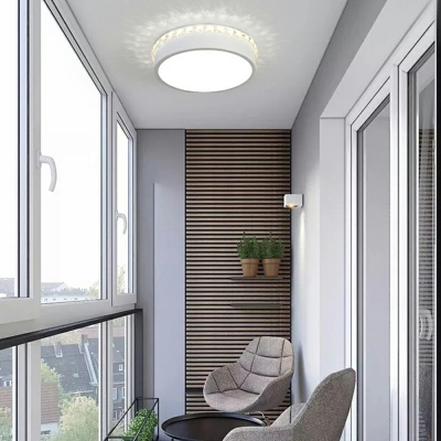 2-Light Ceiling Mount Light Fixture Minimalist Style Cylinder Shape Metal Flushmount Lighting