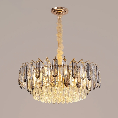 22-Light Chandelier Lights Modernist Style Dome Shape Crystal Hanging Ceiling Light