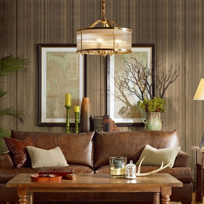 American Copper Chandelier Modern Creative Glass Chandelier for Living Room