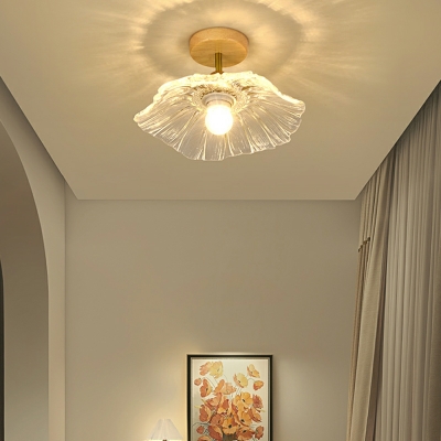 Minimalism Surface Mounted Led Ceiling Light Glass Close to Ceiling Lamp for Bedroom