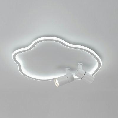 Modern Minimalist LED Ceiling Lamp Creative Cloud Ceiling Light Fixture with Spotlight
