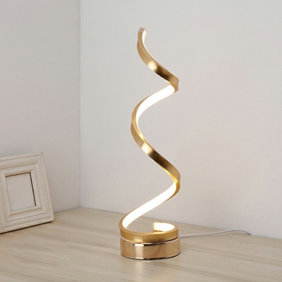 1-Light Table Lights Contemporary Style Linear Shape Metal Nightstand Lamps