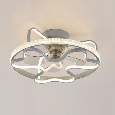 3-Light Flush Mount Lamp Simplistic Style Star Shape Metal Ceiling Mounted Fixture