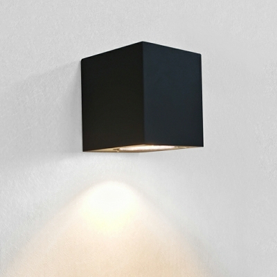 Black Modern Wall Mounted Lighting Metal Minimalism Sconce Light Fixtures for Bedroom