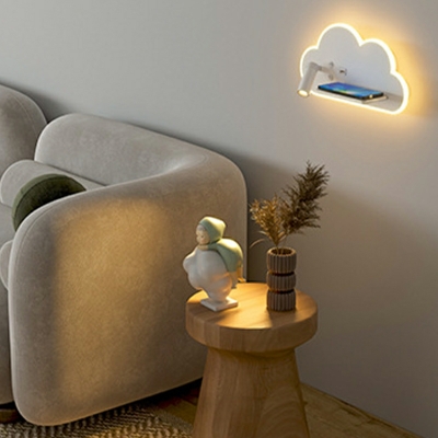 Cloud Sconce Light Fixture Modern Style Acrylic Wall Lighting Fixtures for Living Room