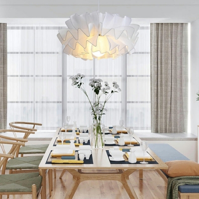 Contemporary Romantic Pendant Light Fixture Silk Pendant Lighting for Bedroom Wedding Room